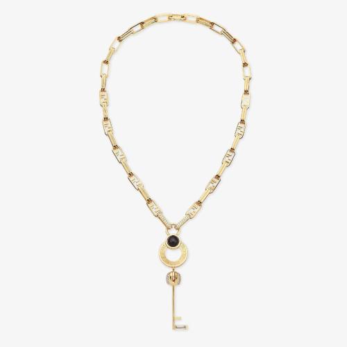  FENDI芬迪 22年秋冬 女士 項鏈 Master Key Necklace 8AH756ALIDF15YW