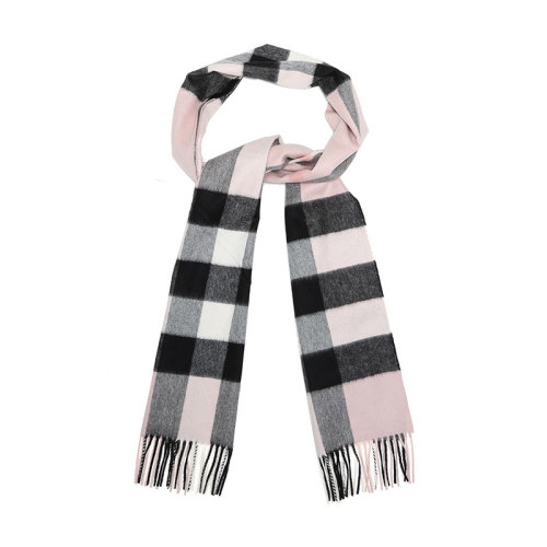BURBERRY/博柏利  巴寶莉女士粉紅拼色羊絨時尚百搭圍巾/披肩圍巾   80155491  GMH0012BC