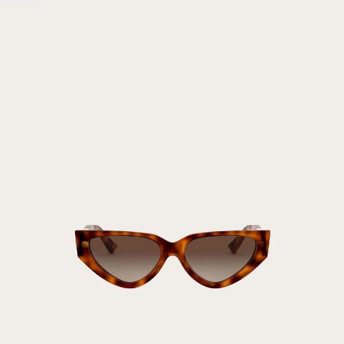  VALENTINO華倫天奴 22年秋冬 女士 太陽眼鏡 LUNETTES DE SOLEIL FORME OEIL DE CHAT EN ACéT 預定商品1-3周發貨