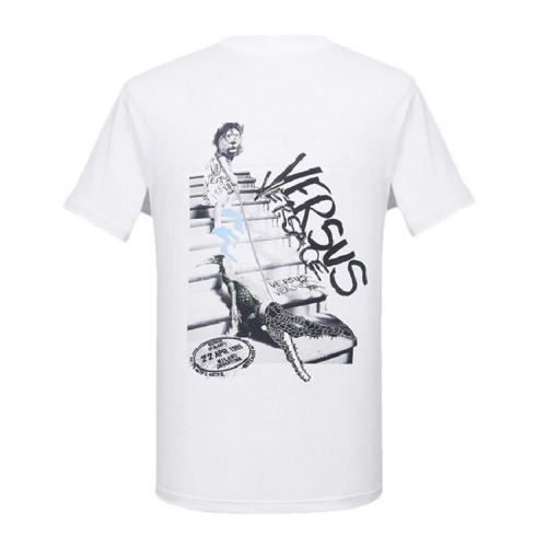  VERSACE/范思哲 男士白色棉質短袖T恤 BU90748-BJ10388-B1001 PLFSX