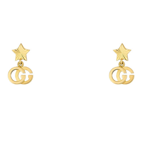 GUCCI/古馳 預定款2-3周  18k金 GG Running耳環648604J85008000