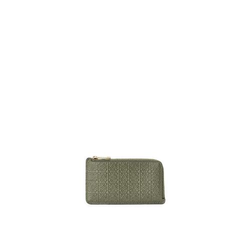  LOEWE羅意威 22年秋冬 女士 卡包 Repeat coin cardholder in embossed silk calfskin C*w*499 預定商品1-3周發貨