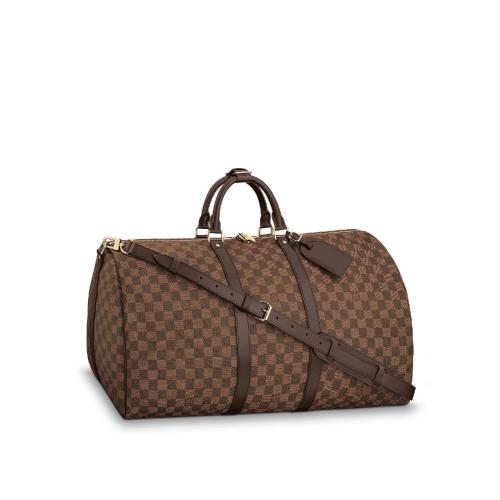  LV路易威登 22年秋冬 男士 旅行包 Keepall 55 旅行袋（配肩帶） N41414 預定商品2-6周發貨