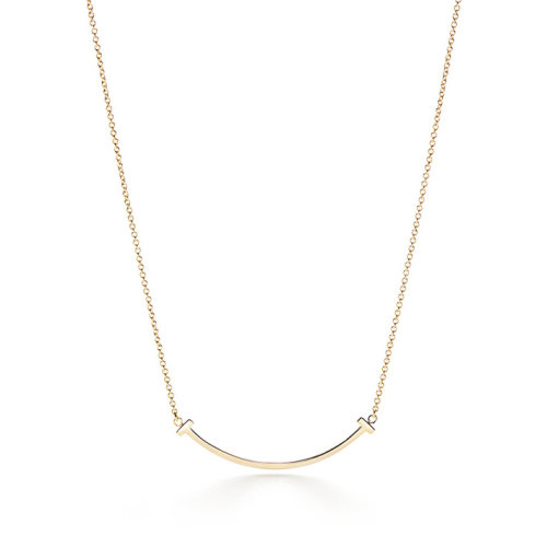 Tiffany & Co./蒂芙尼  TiffanyT系列 18K金微笑項鏈 35189459