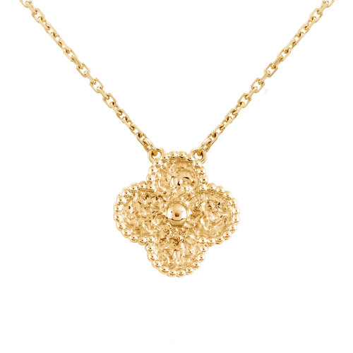Van Cleef & Arpels/梵克雅寶 經典Vintage Alhambra系列 18k金黃金四葉草吊墜VCARO1IF00