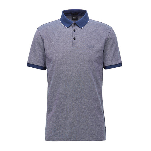 HUGO BOSS  男士 藍色棉質polo衫 男士短POLO