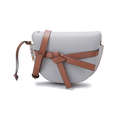LOEWE/羅意威女士Gate系列牛皮革單肩斜挎包馬鞍包小號 A650T20X31
