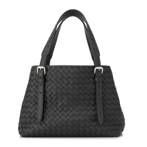 Bottega Veneta/葆蝶家 女士黑色羊皮編織單肩包手提包托特包女包 576338-VO0BG-8806