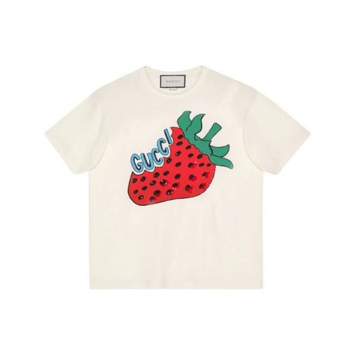  GUCCI/古馳 女士白色棉質短袖T恤 539081 XJA2J 7136 PLFSX