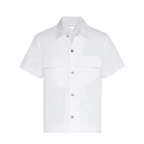 Bottega Veneta/葆蝶家  新款棉質時尚百搭男士短袖襯衫【主推】
