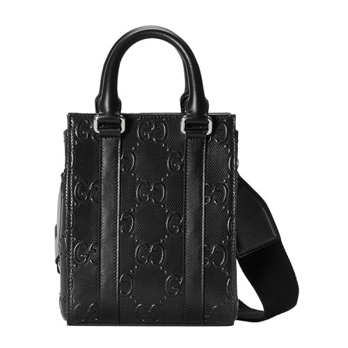 GUCCI/古馳 GG印花壓紋迷你托特包 6960101W3CN