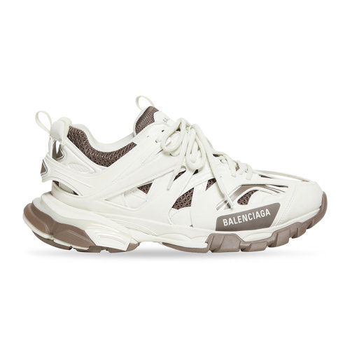 Balenciaga/巴黎世家 22年秋冬新款 男士米白色/深灰色網(wǎng)眼尼龍徽標(biāo)鞋舌刻字鞋跟雙鞋帶加固鞋底運(yùn)動鞋542023W3AC11897