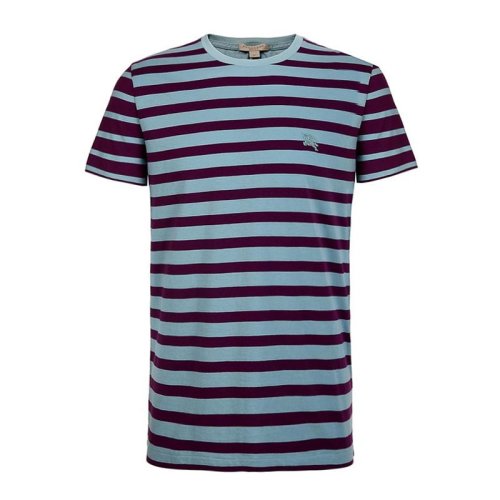  BURBERRY/博柏利 男士紫色棉質短袖POLO衫 3963008 PLFSX