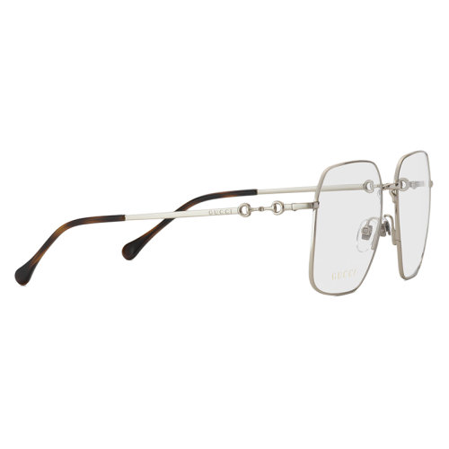 GUCCI/古馳新款 女士閃耀銀色調金屬鏡框方形眼鏡684478I33308191