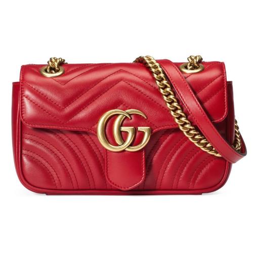  GUCCI古馳 22年秋冬 女士 GG Marmont系列絎縫迷你肩背包 446744 DTDIT 6433