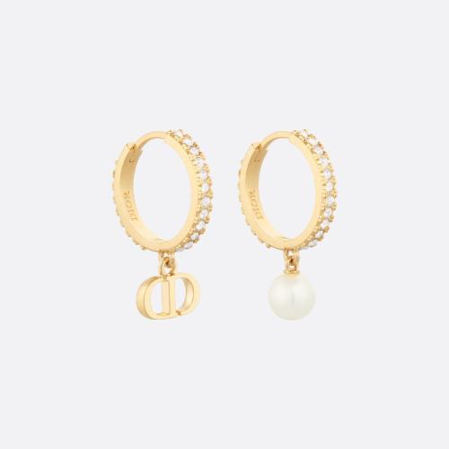  DIOR迪奧 22年秋冬 女士 耳環 Boucles doreilles Petit CD E1914PTCCY_D03S