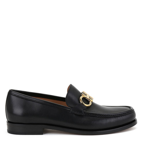Salvatore Ferragamo/菲拉格慕 男士 男鞋 黑色皮革時尚商務休閑鞋皮鞋 02B715 712557