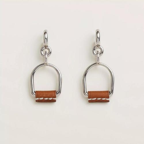  HERMES愛馬仕 22年秋冬 女士 耳環(huán) Boucles d%26s;oreilles Heritage Equestre Etrier， petit mo