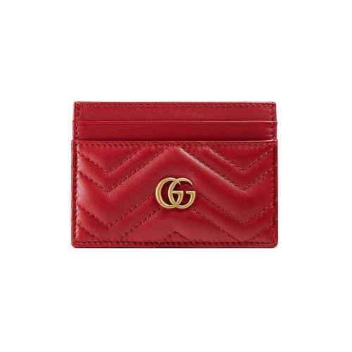  GUCCI古馳 22年秋冬 女士 GG Marmont系列卡片夾 443127 DTD1T 6433 預(yù)定商品2-6周發(fā)貨
