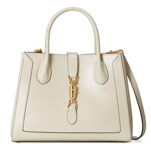  GUCCI古馳 22年秋冬 女士 Jackie 1961系列中號托特包 649016 0YK0G 9022 預定商品2-6周發貨