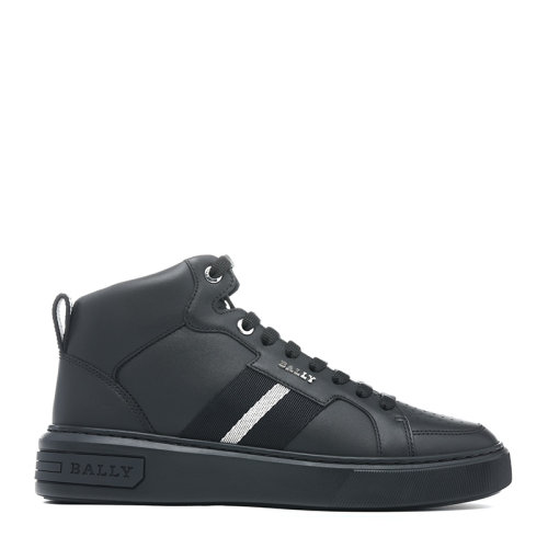BALLY/巴利21新品Logo徽標(biāo)牛皮革休閑男士短靴運(yùn)動鞋MYLES