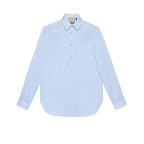  GUCCI古馳 22年秋冬 男士 牛津棉襯衫 680785 ZAICC 4375 預定商品2-6周發貨