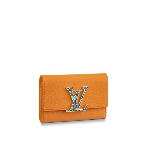  LV路易威登 22年秋冬 女士 錢包 PORTEFEUILLE CAPUCINES COMPACT MAXI M81669