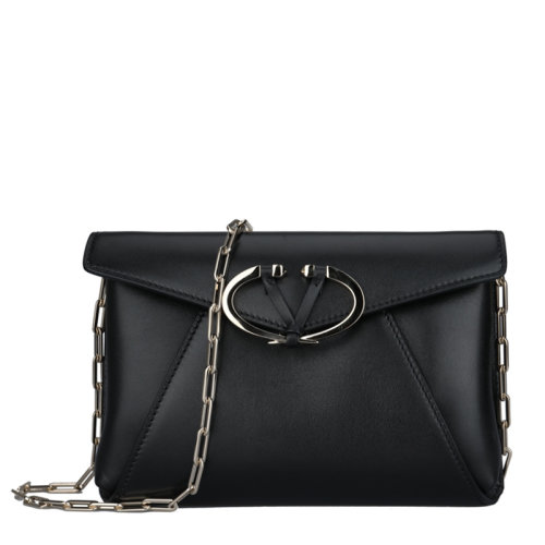 Valentino/華倫天奴 牛皮經典logo款女士單肩包斜挎包手拿包