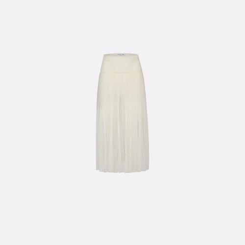  DIOR迪奧 22年秋冬 女士 半身裙 中長百褶裙 841J50A8810_X0300 預定商品1-3周發貨