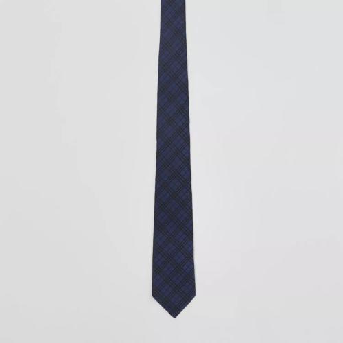  BURBERRY 22年秋冬 男士 經(jīng)典剪裁微型格紋提花絲緞領帶 80595811
