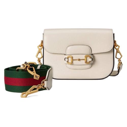  GUCCI古馳 22年秋冬 女士 Gucci 馬銜扣1955系列迷你手袋（配可拆卸雙肩帶） 658574 18YSG 906