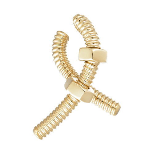 CARTIER/卡地亞  éCROU DE CARTIER系列 18k金黃金螺母右耳環B8301432