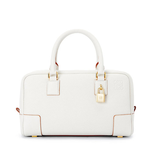  LOEWE/羅意威 22新款Amazona 23系列 女士軟白色柔軟粒面小牛皮單肩斜挎手提包A039N07X02-1950