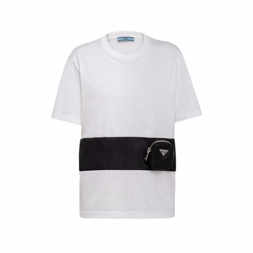 PRADA/普拉達 女士女裝 平紋 女士短袖T恤 $135684-1XBH-F0964 ZWJ613FG