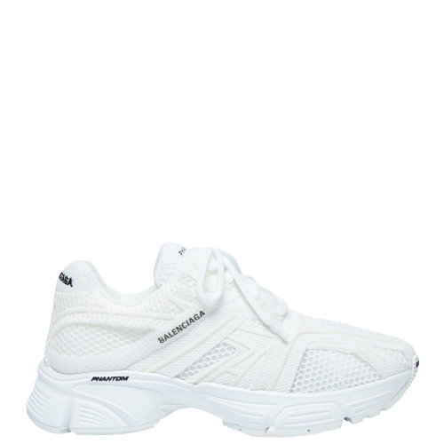 Balenciaga/巴黎世家 22年早春新款 PHANTOM系列 男士白色單色織物和網布運動鞋678869W2E929000