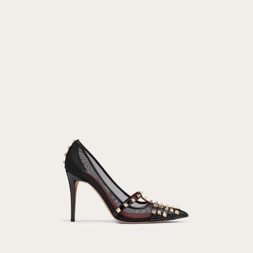  VALENTINO華倫天奴 22年春夏 女士 高跟鞋 ESCARPINS ROCKSTUD VERNIS. TALON : 100?MM 1W2S0