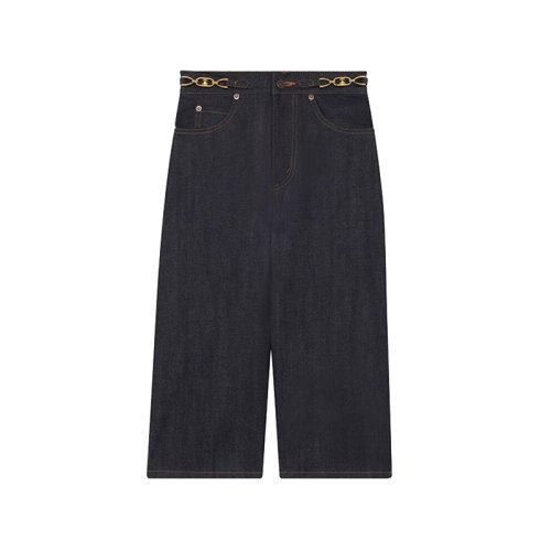 CELINE/賽琳  思琳女裝 女士黑色棉質(zhì)休閑牛仔褲 2N287787D.07IA