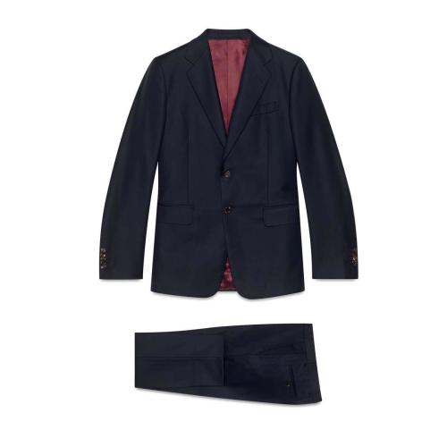  GUCCI古馳 22年秋冬 男士 直筒剪裁羊毛西裝 604081 Z421E 4240