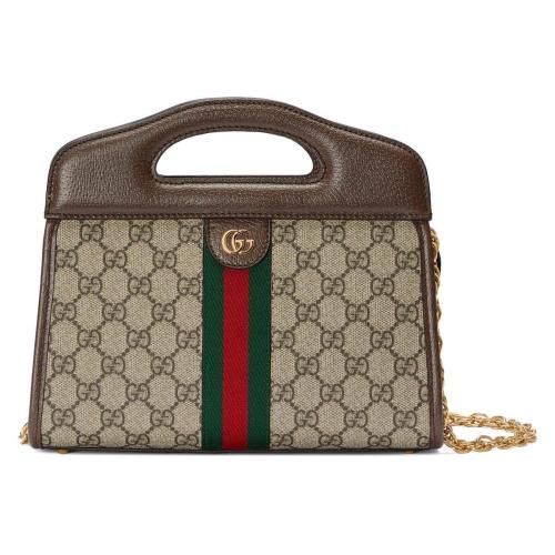  GUCCI古馳 22年秋冬 女士 Ophidia系列織帶小號托特包 693724 96IWO 8745