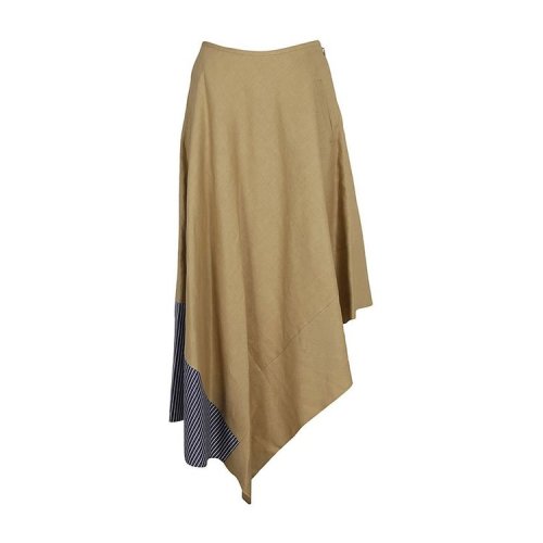 LOEWE/羅意威  女士拼色不規則高腰休閑百搭半身裙 S2195051RO-8904