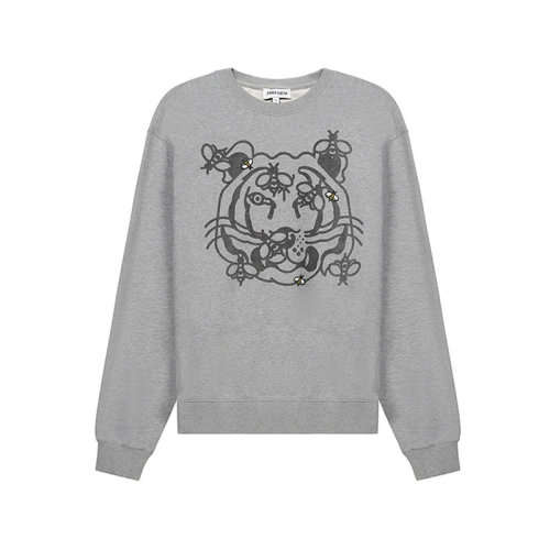 KENZO/高田賢三  男衛衣 男士棉質BEE A TIGER加絨款圓領長袖衛衣運動衫 FB5 5SW018 4MO