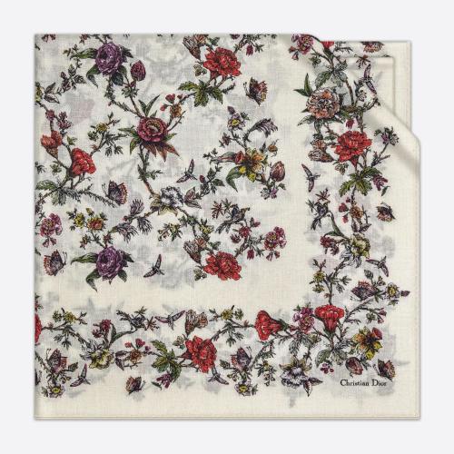  DIOR迪奧 22年秋冬 女士 圍巾 Chale Dior Jardin Botanique 31FLO140I050_C081