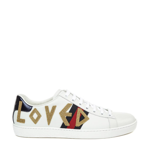 GUCCI/古馳  Ace系列女士刺繡運動鞋505328 DOPE0