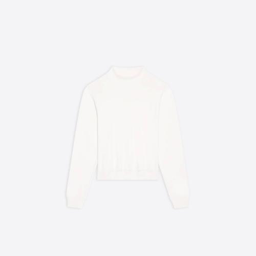  BALENCIAGA巴黎世家 22年秋冬 女士 衛衣 Womens Balenciaga Back Hem Shrunk Sweatshirt in W