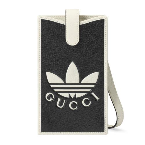  GUCCI古馳 22年秋冬 女士 adidas x Gucci聯(lián)名系列手機(jī)套 702203 UZ3BT 1057
