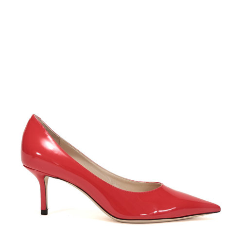 Jimmy Choo/周仰杰 女士漆皮尖頭高跟鞋 LOVE 65 PAT 191 CHILLI