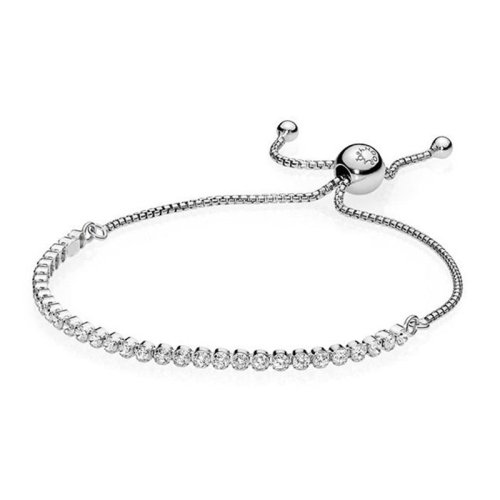 PANDORA/潘多拉 女士925銀閃耀銀色手鏈 590524CZ  25cm