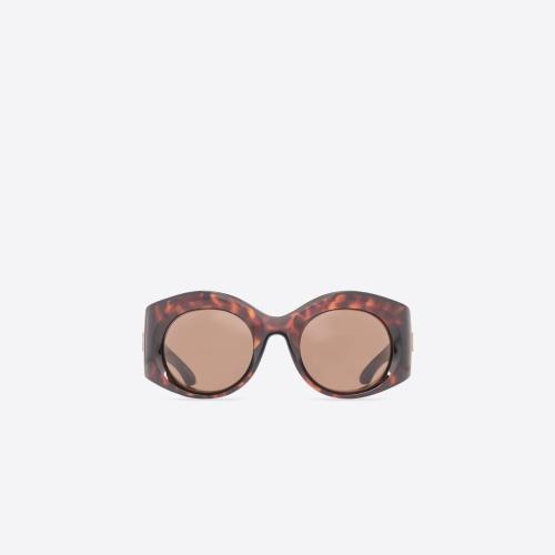  BALENCIAGA巴黎世家 22年春夏 女士 太陽眼鏡 Women's Bold Round Sunglasses in Blue 675914T