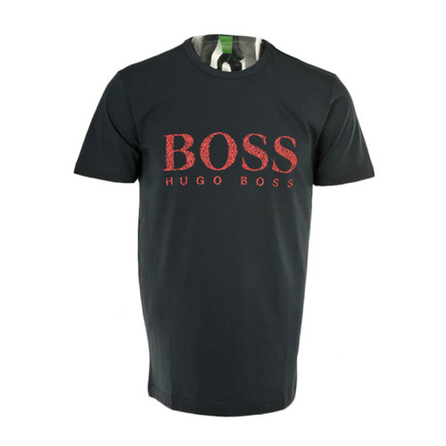 HUGO BOSS/雨果博斯 男士純色棉質混紡氨綸經典字母徽標印花圓領短袖上衣T恤 TEE6-50325611 多色可選