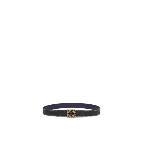  LOEWE羅意威 22年秋冬 男士 腰帶 柔軟粒面牛皮革 Anagram 腰帶 528.12.012-9007 預定商品1-3周發貨